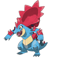 Арт покемона Мега-Фералигатр (Mega Feraligatr)