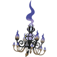 Арт покемона Мега-Шанделюр (Mega Chandelure)