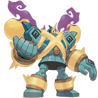 Арт покемона Мега-Голурк (Mega Golurk)