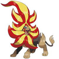 Арт покемона Мега-Пайроар (Mega Pyroar)