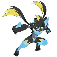 Арт покемона Мега-Зераора (Mega 	Zeraora)