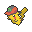 Миниспрайт покемона Пикачу в кепке Хоэнна (Hoenn Cap Pikachu) в игре Sun & Moon