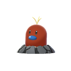 Модель покемона Алоловский Диглет (Alolan Diglett), Шайни в игре Sword & Shield