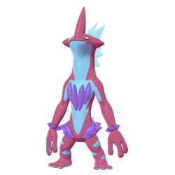 Модель покемона Спокойный Токстрисити (Low Key Toxtricity), Шайни в игре Sword & Shield